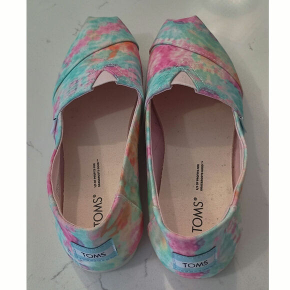 Tom's Alparagata white Tye dye canvas woman's size 7 - Picture 8 of 8